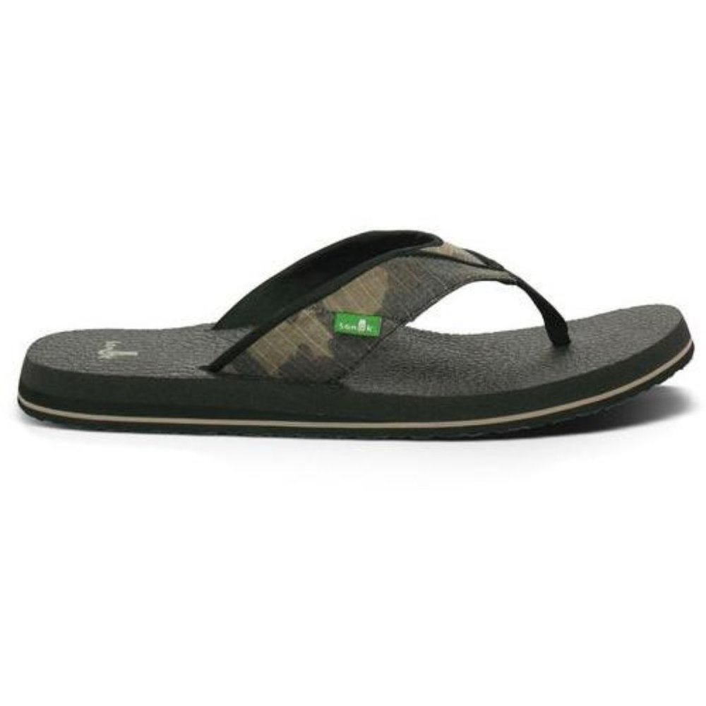 Sanuk SMS2839 Beer Cozy Flip Flops Sandal Camo